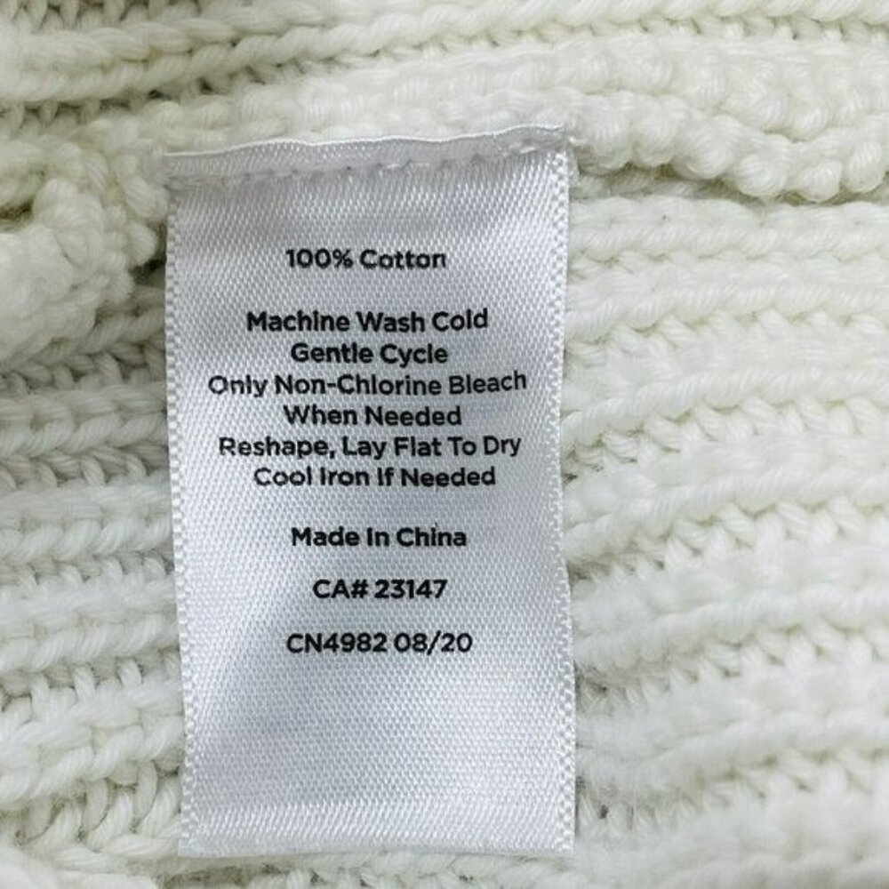 Talbots Sweater Jumper Women 2Xp 2X Petite Ivory Stripe Colorful Comfy Modern - Picture 10 of 10